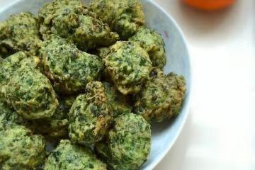 芹菜葉丸子