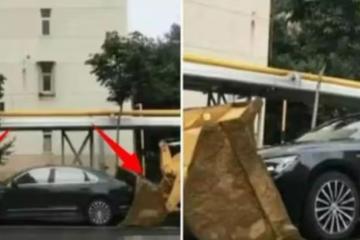 車位被霸占7天！不留挪車電話，業主氣炸，花3000找挖掘機報復：讓你「悔斷腸」