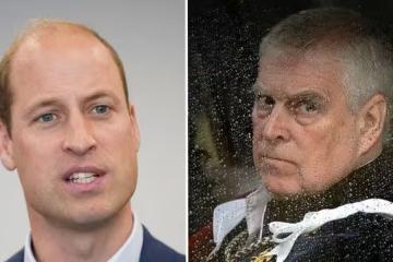 震撼現場!威廉王子逼退安德魯,王室舞台瞬間改寫!