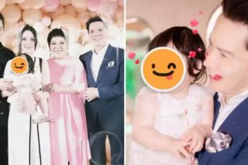 正臉首曝光!向太曬全家福為孫女慶生,1歲小奶皇「美若郭碧婷翻版」, 網友:漂亮得像洋娃娃