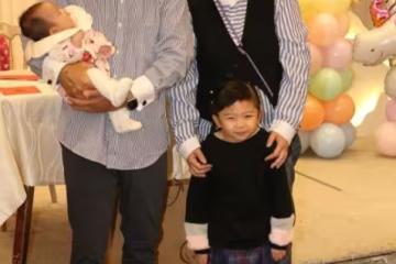 58歲TVB男星為二女兒辦百日宴!58歲太太豪言想再生第三胎!自稱狀態還不錯
