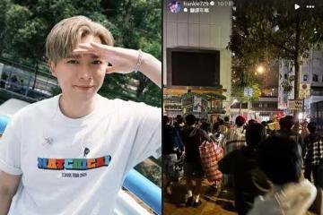 港惡火狂燒…大咖男團成員「沖災區親送物資」! 徒手搬運到深夜