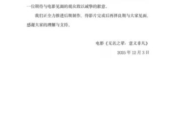 好事多磨!無名之輩系列《無名之輩:意義非凡》延期上映