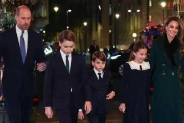 凱特王妃聖誕頌歌禮驚艷全場，7歲路易王子搶鏡太萌了！