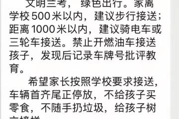 河南一地學校禁燃油車接送學生,家長怒斥「荒唐至極」
