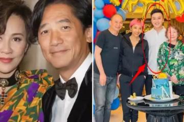 56歲劉嘉玲豪宅為侄子慶生！穿一身紅衣顯用心，姑侄倆長相氣質十分相似「神似母子」8億身家或由侄子繼承