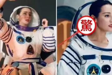 迪麗熱巴第一次體驗太空衣,「髮型」卻成焦點,網友:是對太空最大的尊重