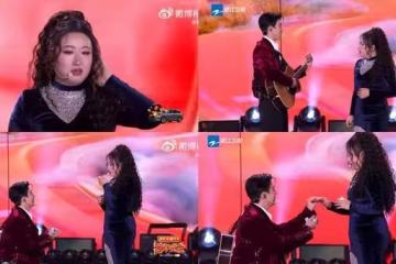 女星跨年直播被求婚！演員男友「台上拿戒指突下跪」　激動爆哭擁吻