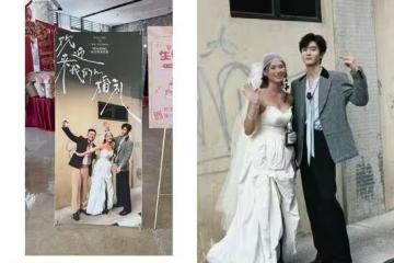 婚禮迎賓區「2男1女婚紗照」爆紅！主角是大咖男星　網笑虧：新娘超賺