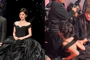 微博之夜/女星爆意外!章若楠、古力娜扎當眾慘跌 尷尬畫面全播出