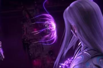 斗破蒼穹187名場面：紫妍四星斗聖霸氣出手，從副殿主手中救蕭炎
