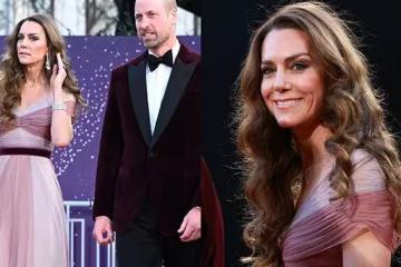 凱特王妃粉裙再現BAFTA，王室同框讓人目不轉睛！
