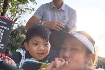 TVB前女星兒子坐飛機興奮又喊又叫!網友批缺乏管教和擾民!爸爸回應:望大家多包涵