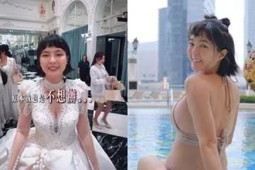 黃沐妍為90歲外婆「圓夢披白紗」 認:原本不想辦婚禮