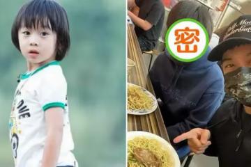 林志穎罕曬「大兒子正臉」照！父子倆「吃街邊檔」太接地氣，12歲Kimi與小時候判若兩人