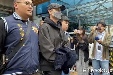 王子邱勝翊警詢結束「移送新北地檢署」! 不回應媒體提問快步上車