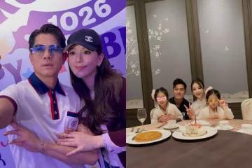 郭富城小女兒萌臉首曝光！　方媛素顏同框網驚：根本縮小版媽媽