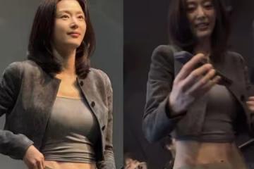 11字腹肌超清晰!全智賢片場啃芹菜 影迷見本人跪了:近看太驚人