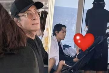 53歲裴勇浚帶娃近照太震撼！零皺紋還是帥　韓網熱議：保養很好