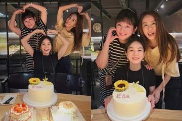 Ella迎45歲生日!S.H.E合體慶生 驚喜喊「有機會喔」引暴動