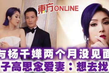 與楊千嬅兩個月沒見面 丁子高思念愛妻:想去找她