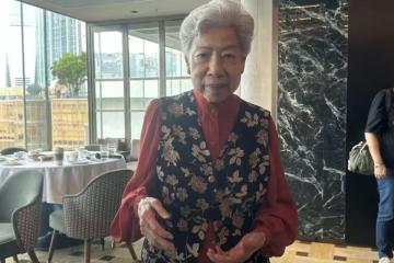 91歲TVB前女星驚揭左耳失聰!稱忽然間聽不到聲音!跌傷後出入仍需拐杖