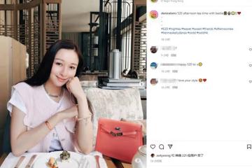 林俊賢內地做生意收入高,女兒拎萬元包戴鑽戒,喝下午茶生活愜意