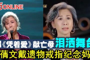 唱《憑著愛》獻亡母淚灑舞台 葉蒨文戴遺物戒指紀念媽媽