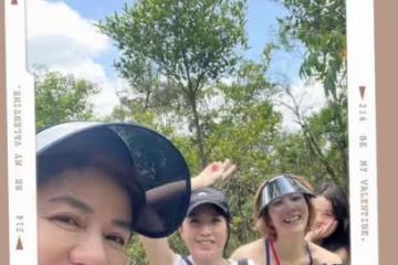 劉鑾雄愛妻甘比與友出行！穿千元上衣身材發福，大女兒眉眼更像爸