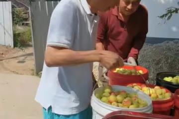 知名戲骨助農街頭賣水果!戴草帽烈日下搬貨,蹲路邊直接吃接地氣
