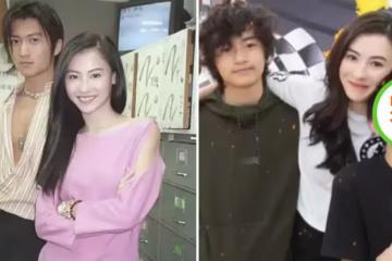 張柏芝曬合照為二兒子慶生，12歲長相帥氣，與大哥風格截然不同，網友：兩個兒子長得都帥