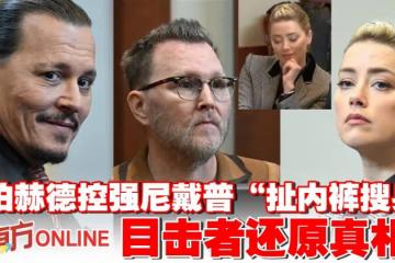 安珀赫德指控被強尼戴普「扯內褲搜身」 目擊者還原真相