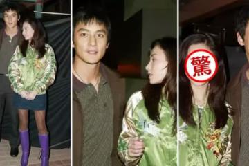 17年前張柏芝太敢穿!翠綠外套搭紫色長靴,在吳彥祖襯托下依舊迷人~
