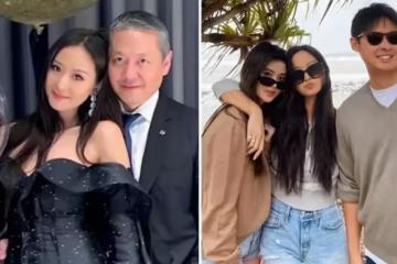 「孫蕓蕓小兒子」正臉曝光!身材高大健碩帥氣十足,40億財團繼承人,母子三人同框似「同齡」高顏值如出一轍