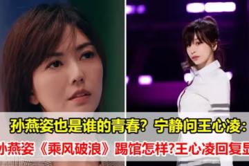 孫燕姿也是誰的青春?寧靜問王心凌:邀請孫燕姿《乘風破浪》踢館怎樣?王心凌回復顯情商