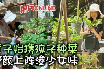 章子怡與孩子種菜樂 素顏+筷子腿網贊逆齡回去18歲