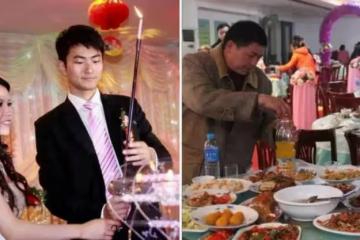 兒子婚禮上,父親穿舊衣,打包剩菜,被親家嘲笑「丟面子」, 經理趕來鞠一躬,才知其身份不一般