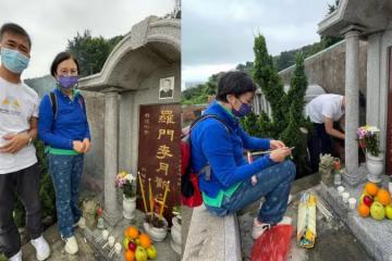 汪明荃曬家翁家婆墓碑照　網民批不敬並要求刪照