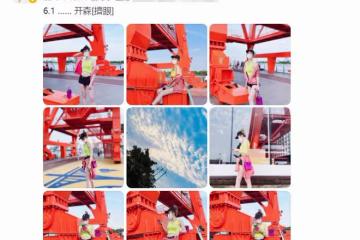 38歲港星李彩樺定居上海，解封后出門踩滑板，穿背心短褲大秀身材