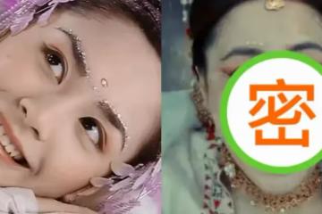 阿嬌妲己造型破功了？廉價皮毛配上大濃妝，雙下巴明顯顏霸都無奈，網友直呼：女神不見了