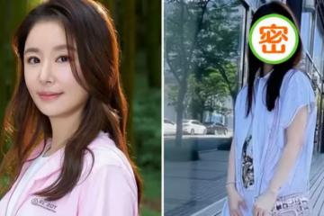 林心如端午節送祝福：穿休閑長衫凹造型，看到「玻璃上的倒影」網友：46歲身材太真實了