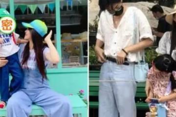 伊能靜攜女拍片,母女穿親子裝似「姐妹」, 5歲米粒時尚感不輸明星媽,網友:未來的大明星