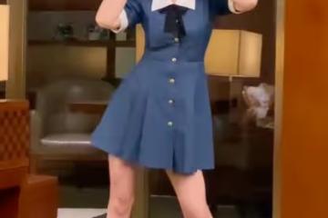 柳岩家中跳舞給粉絲放福利，四十歲狀態像少女，至今沒人追太可惜