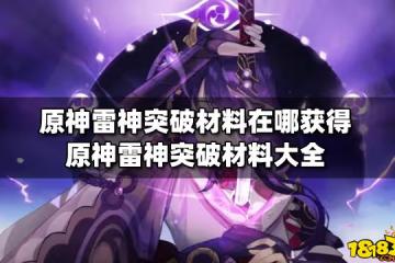 原神雷神突破材料在哪獲得 原神雷神突破材料大全