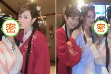 50歲朱茵穿漢服太驚豔，紮雙馬尾狀態似少女，網友：還是「紫霞仙子」的樣子
