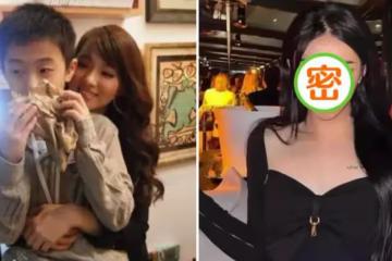 伊能靜帶倆孩子出門,兒子大膽穿搭喜歡女裝,改中性風帥氣依舊,同母異父妹妹衣品好