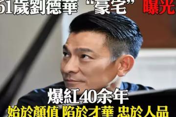 61歲劉德華「豪宅」內景罕見曝光，爆紅40餘年始於顏值，陷於才華，忠於人品。