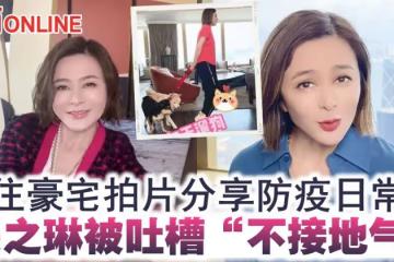 住豪宅拍片分享防疫日常 關之琳被吐槽「不接地氣」