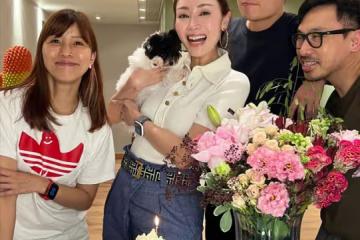 李嘉欣病癒後慶52歲生日，紅光滿面妝容精緻，系萬元腰帶顯闊氣