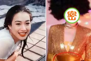 51歲「鐘麗緹」頂爆炸頭熱舞，穿前後開叉衣服腰臀比超辣，假發脫落撞臉那英